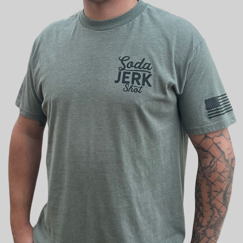 Soda Jerk Shot Classic Green Tee