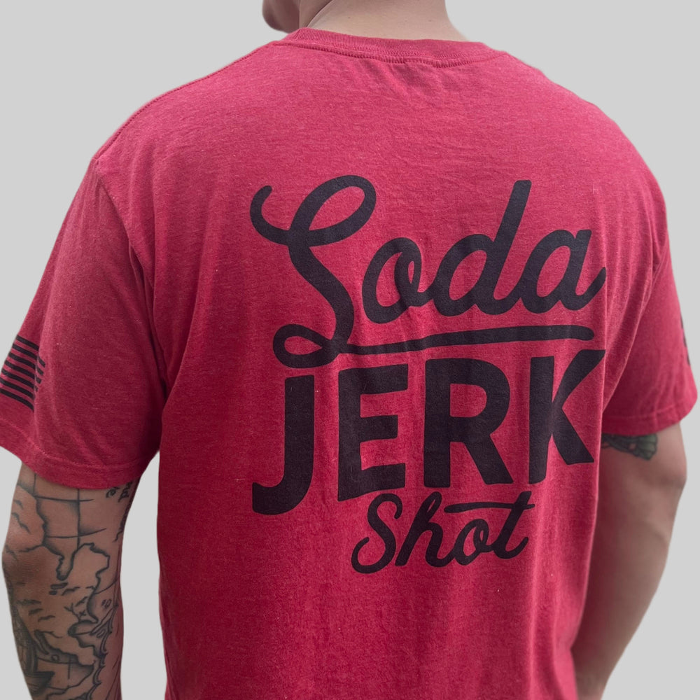 Soda Jerk Shot Classic Red Tee