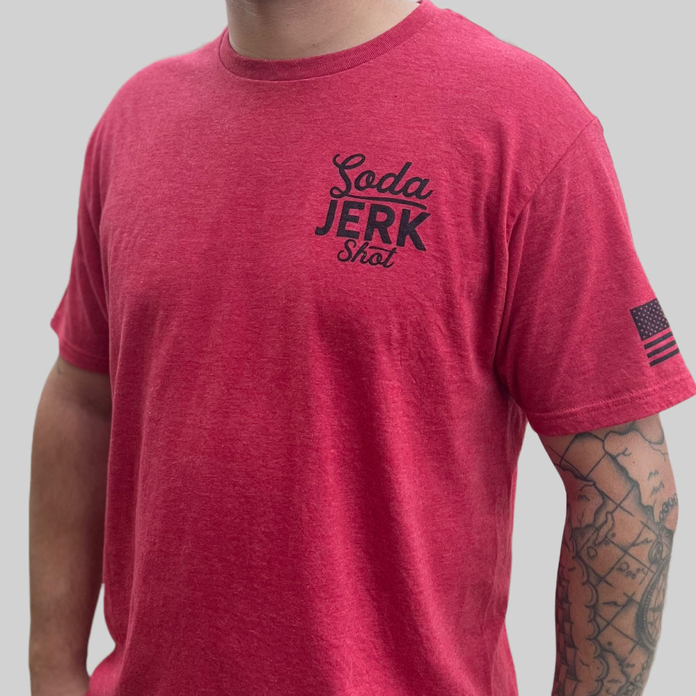 Soda Jerk Shot Classic Red Tee